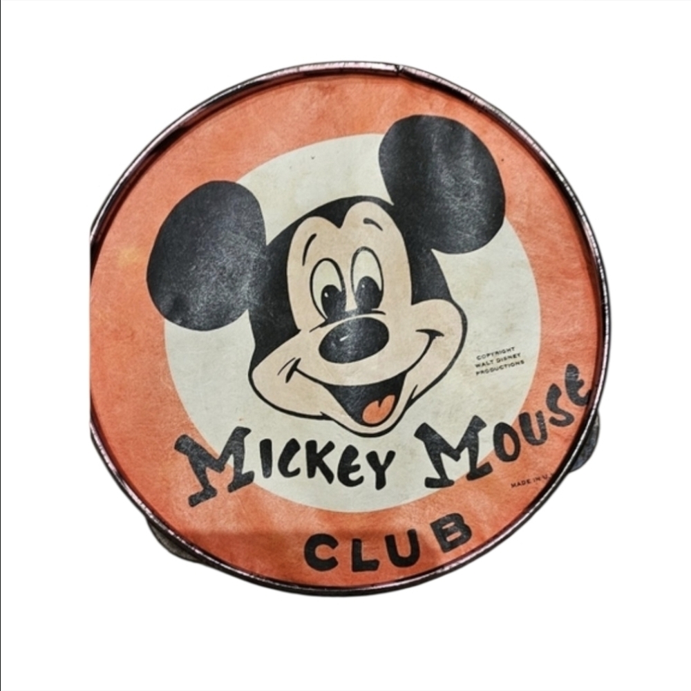 Mickey Mouse Club VINTAGE Tambourine